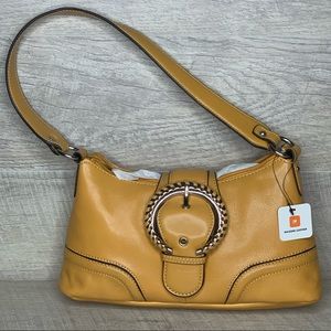 Wilson Leather Small Handbag Yellow Tan Color Y2K Style purse